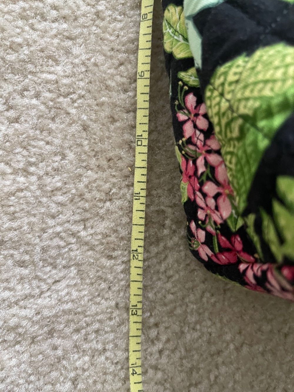 Vera Bradley Floral Botanical Tote Bag - Black and Pink - Picture 7 of 7